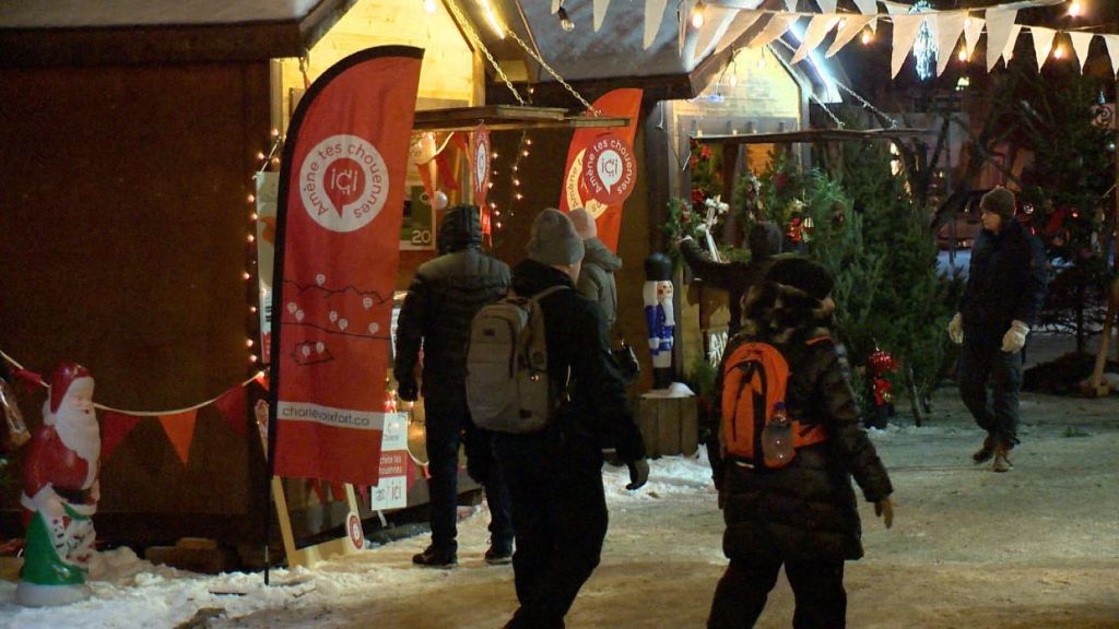 Le centre ville de Baie Saint Paul illuminé pour une 2e année TVA