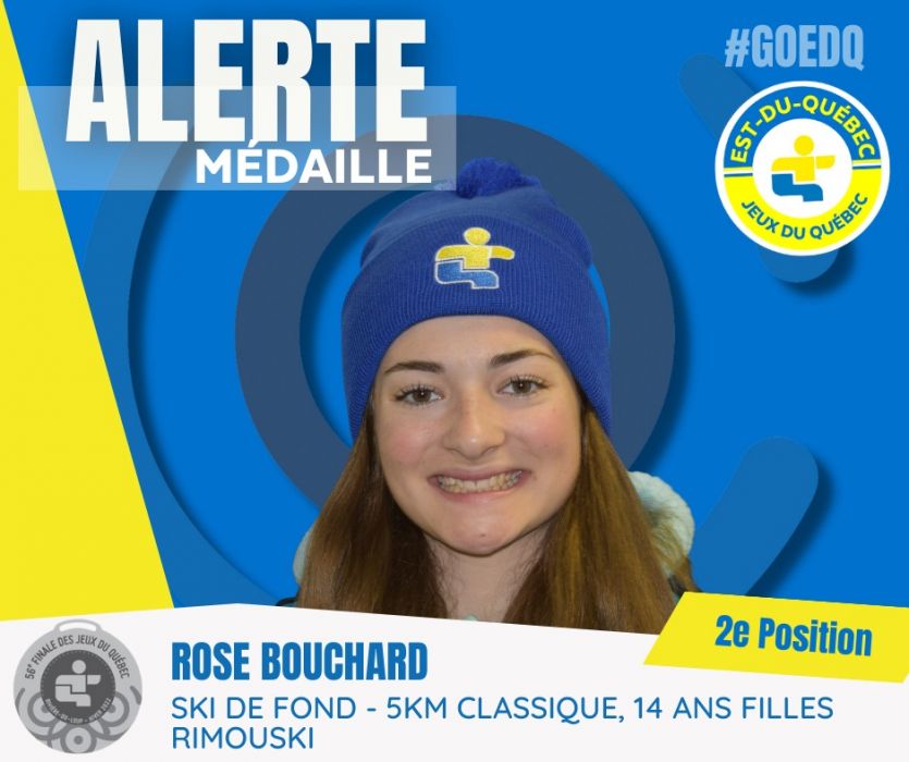 médaille ski de fond TVA CIMT CHAU