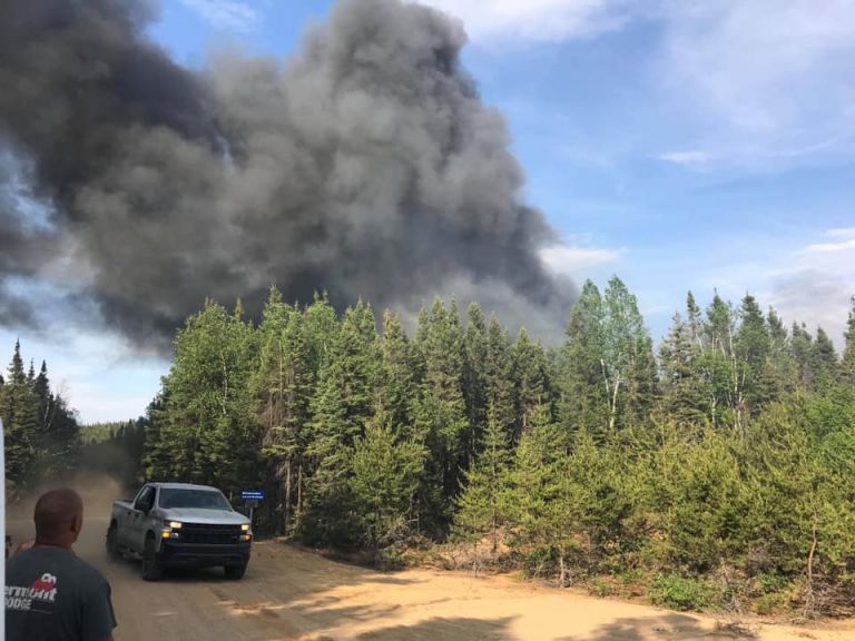 Feu ZEC lac au sable TVA CIMT CHAU