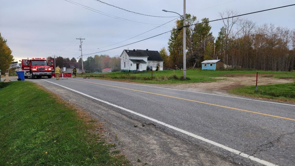 Début d'incendie dans une maison de SaintSiméondeBonaventure TVA