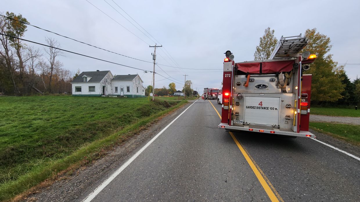 Début d'incendie dans une maison de SaintSiméondeBonaventure TVA