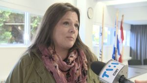 Katie Lizotte, présidente du comité citoyen Sauvons notre piscine