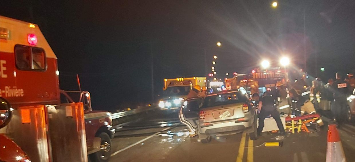 Accident majeur à GrandeRivière TVA CIMT CHAU