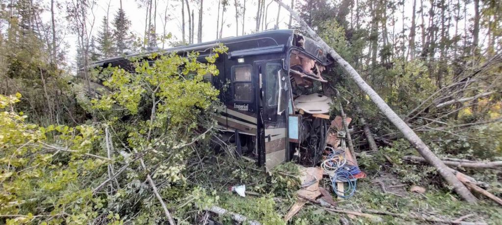 Motorisé fracassé accident 22 aout 2021