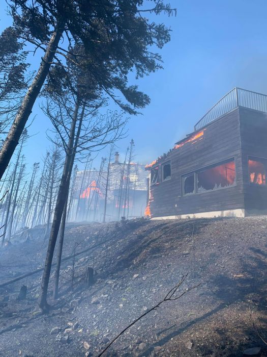 Feu de forêt majeur à SaintDenisdelaBouteillerie TVA CIMT CHAU