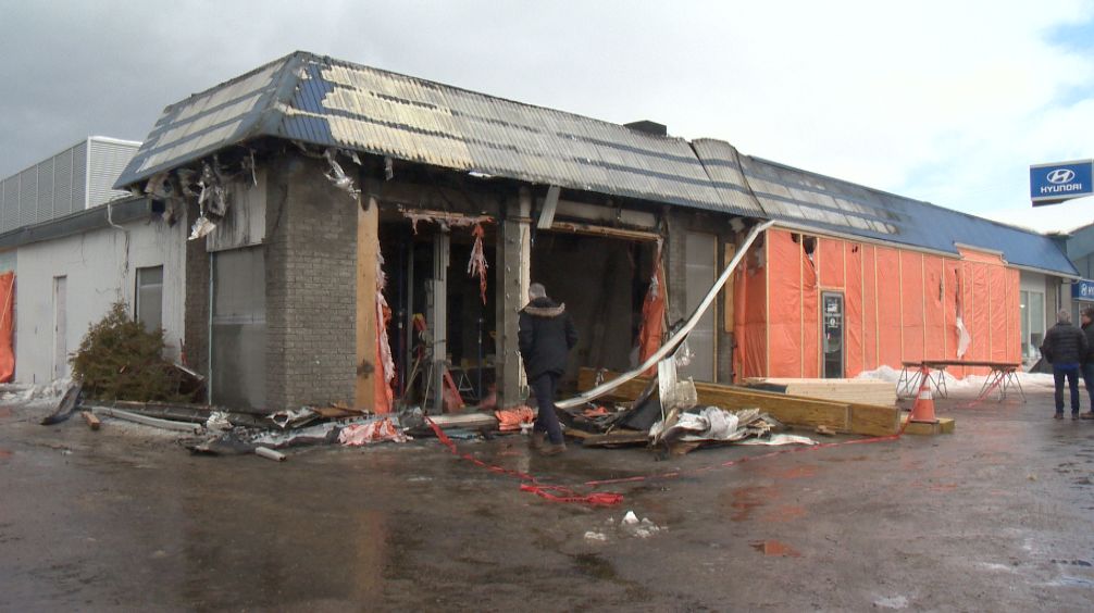 Incendie Garage Jean-Roch Thibeault - TVA CIMT CHAU