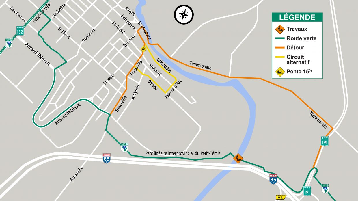 Entrave majeure du PetitTémis à RivièreduLoup TVA CIMT CHAU